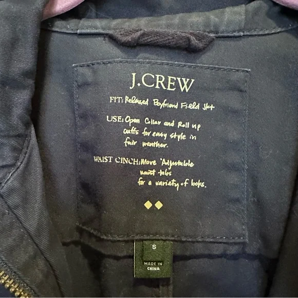 J.Crew Relaxed Boyfriend Field Jacket in Navy - Picture 14 of 15